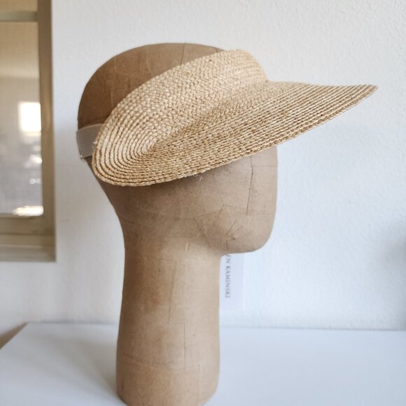 NWT Helen Kaminski Maris Raffia Visor Hat ☀️👒 - Picture 12 of 13